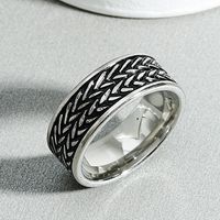 Men's Titanium Steel Arrow Carved Ring Wholesale main image 1