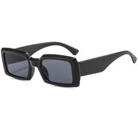 European And American New Rectangular Trendy Plain Sunglasses Hip-hop Sunglasses main image 3