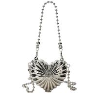 Mini Bolso Pequeño De Metal Personalizado Tendencia De Moda Bolso De Lápiz Labial Crossbody Love Con Cadena Ins sku image 1