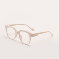 Blu-ray Square Retro Transparent Frame Student Flat Glasses Can Be Equipped With Glasses sku image 3