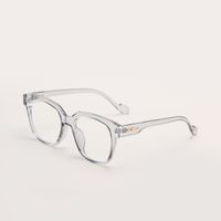 Blu-ray Square Retro Transparent Frame Student Flat Glasses Can Be Equipped With Glasses sku image 4