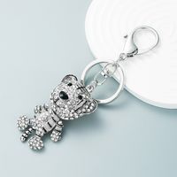 Fashion Creative Diamond Three-dimensional Small Tiger Metal Keychain Ladies Bag Ornaments main image 5