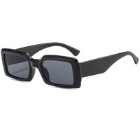 European And American New Rectangular Trendy Plain Sunglasses Hip-hop Sunglasses sku image 1