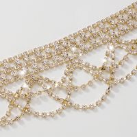 Collar De Lujo Ligero Con Temperamento De Diamantes De Imitación Completo Para Mujer main image 6