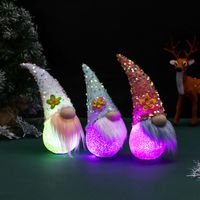 Hong Kong Love New Luminous Faceless Doll Ornaments Santa Claus With Lights Easter Show Window Decorations Wholesale sku image 1