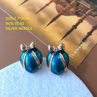 Nihaojewelry Jewelry Wholesale Green Series Enamel Drip Glaze Geometric Stud Earrings sku image 18