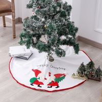 Christmas Santa Flannel Tree Skirt Ornaments Wholesale Nihaojewelry sku image 1