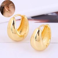 Korean Fashion And Sweet Ol Simple Golden Water Drop Earrings main image 1