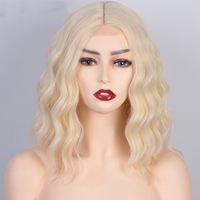 Short Natural Wave Wigs Synthetic Wigs Blond Wigs main image 3