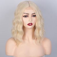 Short Natural Wave Wigs Synthetic Wigs Blond Wigs main image 6