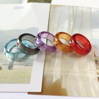 European And American Acrylic Cross-border Resin Gemstone Index Finger Tail Ring Cross-border Europe And America main image 4