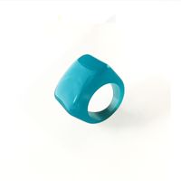 European And American New Acrylic Acetate Resin Multi-color Transparent Shank Ring main image 6