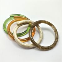 Fashion Interspersed Resin Bracelet Transparent Irregular Adjustable Acrylic Simple Bracelet main image 3