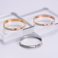 Heart Stainless Steel 18K Gold Plated Rose Gold Plated Artificial Rhinestones In Bulk main image 5