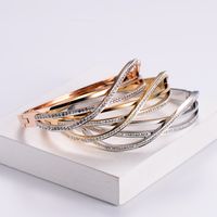 Simple Style Crown Stainless Steel 18K Gold Plated Rose Gold Plated Artificial Rhinestones In Bulk main image 1