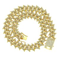 Dreireihige Diamantförmige Rautenförmige Dornen Herren Drachen Bart Schnalle Halskette Armband main image 1