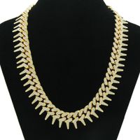 Fashion Geometric Alloy Diamond Men's Necklace main image 1