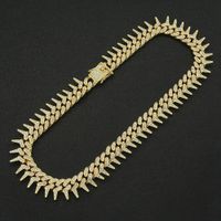 Fashion Geometric Alloy Diamond Men's Necklace main image 5