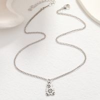 Fashion Retro Niche Design Sense Hip-hop Punk Style Necklace Simple Temperament Trend Bear Flower Necklace main image 4