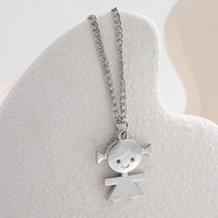 Ins Simple Cool Style Punk Hip-hop Style Alloy Necklace Niche Creative Design Girl Pendant Necklace main image 1