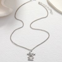 Ins Simple Cool Style Punk Hip-hop Style Alloy Necklace Niche Creative Design Girl Pendant Necklace main image 4