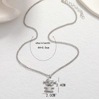 Ins Simple Cool Style Punk Hip-hop Style Alloy Necklace Niche Creative Design Girl Pendant Necklace main image 5