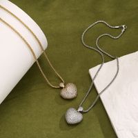 Fashion Heart Copper Necklace In Bulk main image 1