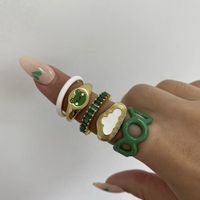European And American New Fashion Cartoon Cute Simple Frog Pattern Ring Band Jewelry main image 4