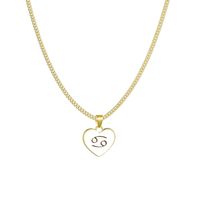 Simple Style Heart Alloy Patchwork No Inlaid Women's Necklace main image 4