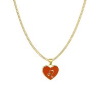 Simple Style Heart Alloy Patchwork No Inlaid Women's Necklace main image 3