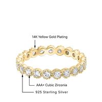 Cross-border Zircon Stacked Ring With Real Gold Plated Fashion New Product Ring main image 4