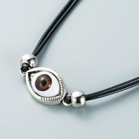 European And American New Creative Alloy Devil Eye Necklace Female Simple Necklace Wholesale main image 4