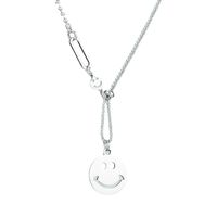 New Smiley Face Expression Titanium Steel Pendant Necklace Fashion Trend Clavicle Chain main image 6