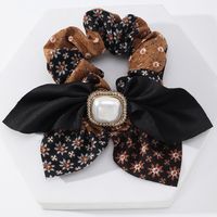 Korean Style Bow Hair Rope Headdress Autumn And Winter Hair Rope sku image 1