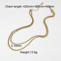Twisted Cuban Chain 18k Gold Plated Stainless Steel Necklace Hip Hop Necklace Wholesale sku image 4