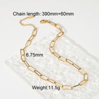 Twisted Cuban Chain 18k Gold Plated Stainless Steel Necklace Hip Hop Necklace Wholesale sku image 3