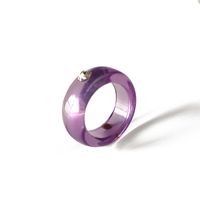 European And American Acrylic Cross-border Resin Gemstone Index Finger Tail Ring Cross-border Europe And America sku image 4