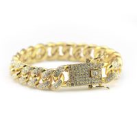 Hip Hop Bracelet Jewelry Full Of Rhinestones Bracelet Fashion Diamond Jewelry sku image 1
