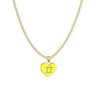 Simple Style Heart Alloy Patchwork No Inlaid Women's Necklace sku image 1