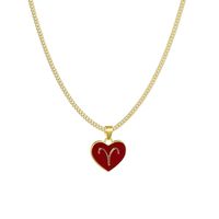 Simple Style Heart Alloy Patchwork No Inlaid Women's Necklace sku image 6