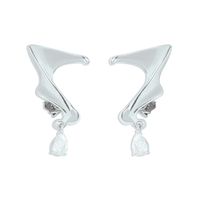 Mode Geometrische Diamantohrringe Modelegierung Ohrringe sku image 4