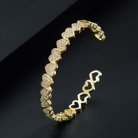 European And American New Product Personality Copper Micro-inlaid Zircon Bracelet sku image 1