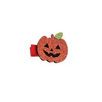 Halloween Children's Hairpin Pumpkin Hair Clip 6-color Halloween Element sku image 2