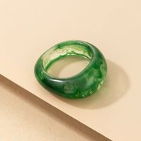 Simple Fashion Transparent Acrylic Resin French Retro Wind Creative Diamond Ring sku image 19