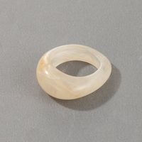 Simple Fashion Transparent Acrylic Resin French Retro Wind Creative Diamond Ring sku image 1