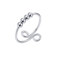 Sources Wholesale Xingyue Couple Ring Double-layer Rotating Dynamic Decompression Anti-anxiety Pressure Titanium Steel Ring main image 3