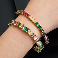 Fashion Copper Plated 18k Gold Micro-inlaid Zircon Bracelet Accessories main image 1