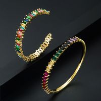 Fashion Copper Plated 18k Gold Micro-inlaid Zircon Bracelet Accessories main image 3