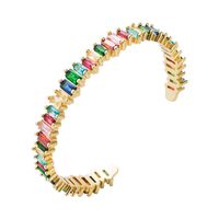 Fashion Copper Plated 18k Gold Micro-inlaid Zircon Bracelet Accessories main image 6