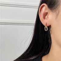 Simple Earrings Texture Hip Hop Earrings Personality Retro Geometric Earrings main image 5